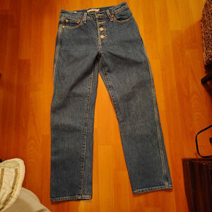 Levi's wedgie straight jeans - exposed button fly size 26 x26